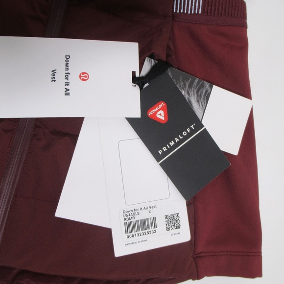 Lululemon Down For It All Vest Dark Adobe Size 2 Glyde, PrimaLoft, Tech Fleece - Picture 5 of 12
